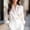 *White, variant on ClodeEU Women's Lace Satin V-Neck Blouse,Long Sleeve Casual Fashions Shirt White,Womens Plus M