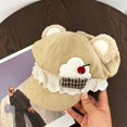 thumbnail image 5 of Slccxzc Sweet Lolita Beret Hat Women Winter Lace Berets Cute Bear Ear Beanie Cap Kawaii Hair Accessories, 5 of 7