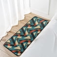 thumbnail image 7 of Area Rugs Carpet for Bedroom Floor Kitchen Rugs Vintage Indian Zig Zag Door mat Bedside Runner Rug Living Room Washable Non Slip 39×20in, 7 of 7