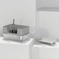 thumbnail image 2 of Stainless Steel Cat Litter Box with High Sides, Metal Cat Litter Box with Scoop, 2 of 8