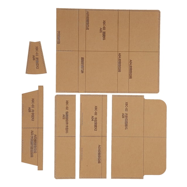Acrylic Material Handmade Leather Goods, Wallet Pattern Mould, Diy Acrylic Mold Handmade for Handmade Design Make A Wallet Home Studio Mould