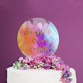 thumbnail image 2 of UNIQOOO 20 Pack 5 inch Round Acrylic Cake Toppers, Clear Blank Circle DIY Birthday Cake Topper, for Wedding, Engagement, Nuptial, Birthday Party, Graduation, Anniversary Cake Decorations, 2 of 4
