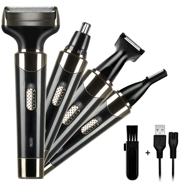 4 in 1 Electric Shaver for Men Women, Rechargeable Razor Waterproof ...