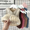 thumbnail image 4 of Ingzy Baby Girls Boys Fleece Vest Toddler Lightweight Fall Winter Warm Sleeveless Outerwear Jacket with Pockets, 4 of 8
