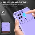 thumbnail image 2 of Phone Case for Samsung Galaxy A12/M12 with Tempered Glass Screen Protector and Slide Camera Cover Kickstand Stand Slim Protective Hard Cell Accessories A 12 5G A-12 S12 12A 4G Women Men Purple, 2 of 16