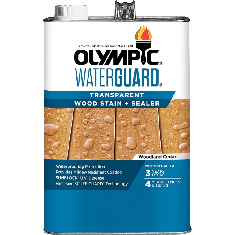 Olympic Waterguard Woodland Cedar Transparent Wood Stain Sealer photo 8