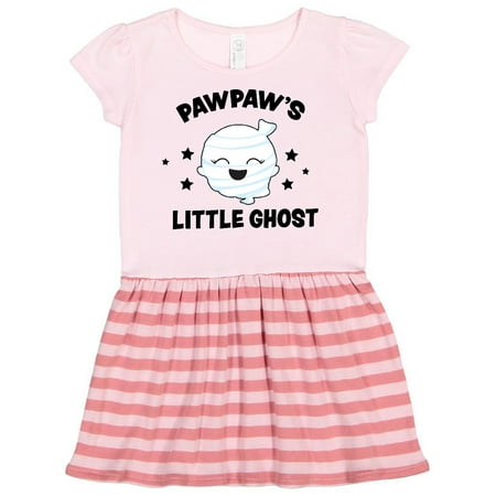 

Inktastic Cute Pawpaw s Little Ghost with Stars Gift Toddler Girl Dress