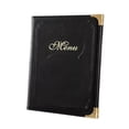 thumbnail image 3 of GUOOL Menus Cover for Service Guide Book Refillable Menu Organizer Price List Book Black, 3 of 9