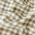 thumbnail image 6 of Tan Gingham Grid Duvet Cover Queen 3 Pieces Beige Plaid Duvet Cover  Washed Cotton Boho Plaid Comforter Cover with 2 Pillowcases Farmhouse Checkered Gingham Bedding Set Queen, 6 of 8