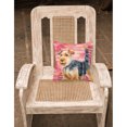 thumbnail image 2 of Carolines Treasures BB9787PW1818 Welsh Terrier Love Fabric Decorative Pillow  18H x18W multicolor, 2 of 2
