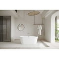 thumbnail image 2 of Elegant Kitchen & Bath BT10659GW-BNK 59 in. Soaking Bathtub, Glossy White with Brushed Nickel Trim, 2 of 7