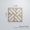 thumbnail image 3 of Ekena Millwork 7 3/8"W x 7 3/8"H x 1/4"T Extra Small Killeen Decorative Fretwork Wood Wall Panels, Birch, 3 of 18