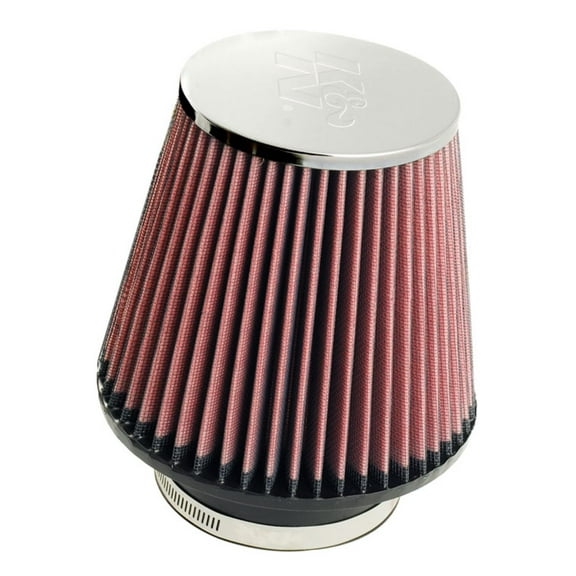 K&N Universal Clamp-On Air Filter: High Performance, Premium, Washable, Replacement Filter: Flange Diameter: 4 In, Filter Height: 6 In, Flange Length: 1.75 In, Shape: Round Tapered, RC-5060