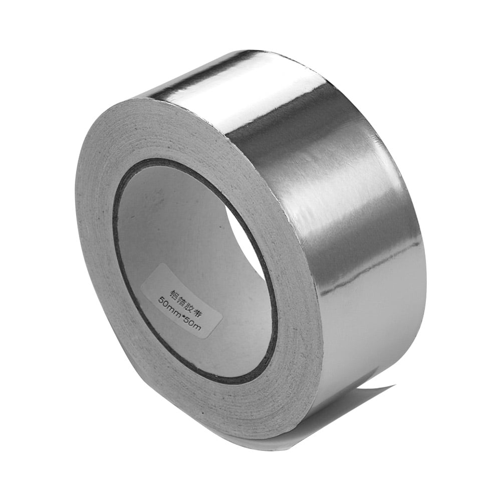 Aluminium Foil Tape Rolls 72mm X 50m Heat Insulation Duct Self Adhesive Silver 