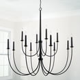 thumbnail image 4 of 12 Light Chandelier In Transitional Style-52.75 Inches Tall And 54 Inches Wide     -Traditional Installation Capital Lighting 445601Kb, 4 of 5