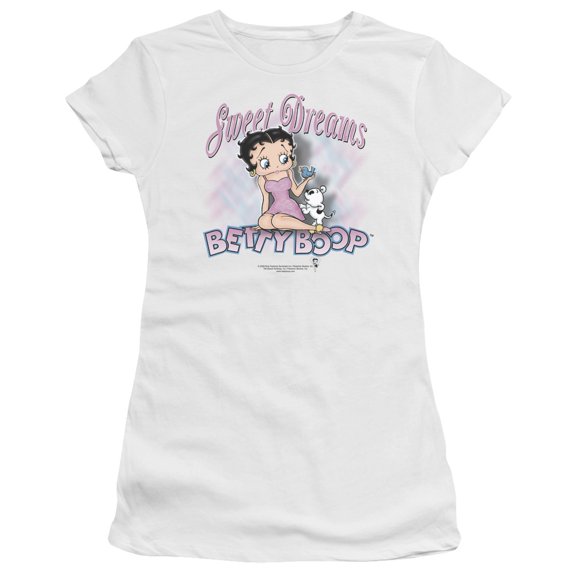 Betty Boop - Sweet Dreams - Juniors Teen Girls Cap Sleeve Shirt - X-Large