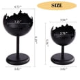 thumbnail image 7 of Towond Pillar Candle Holders, Black Candlestick Holder Metal Candelabra for Tiered Home Table Decor Wedding Holiday Centerpiece, Set of 2, 7 of 7