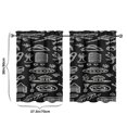 thumbnail image 4 of Vintage Kitchen Food Cooking Chef Tier Cafe Curtains for Bathroom Living RV Rod Pocket Window Drapes 36 Inch 2 Panels Set 28"x36" 2 Panels Window Treatment Tiers, 4 of 4