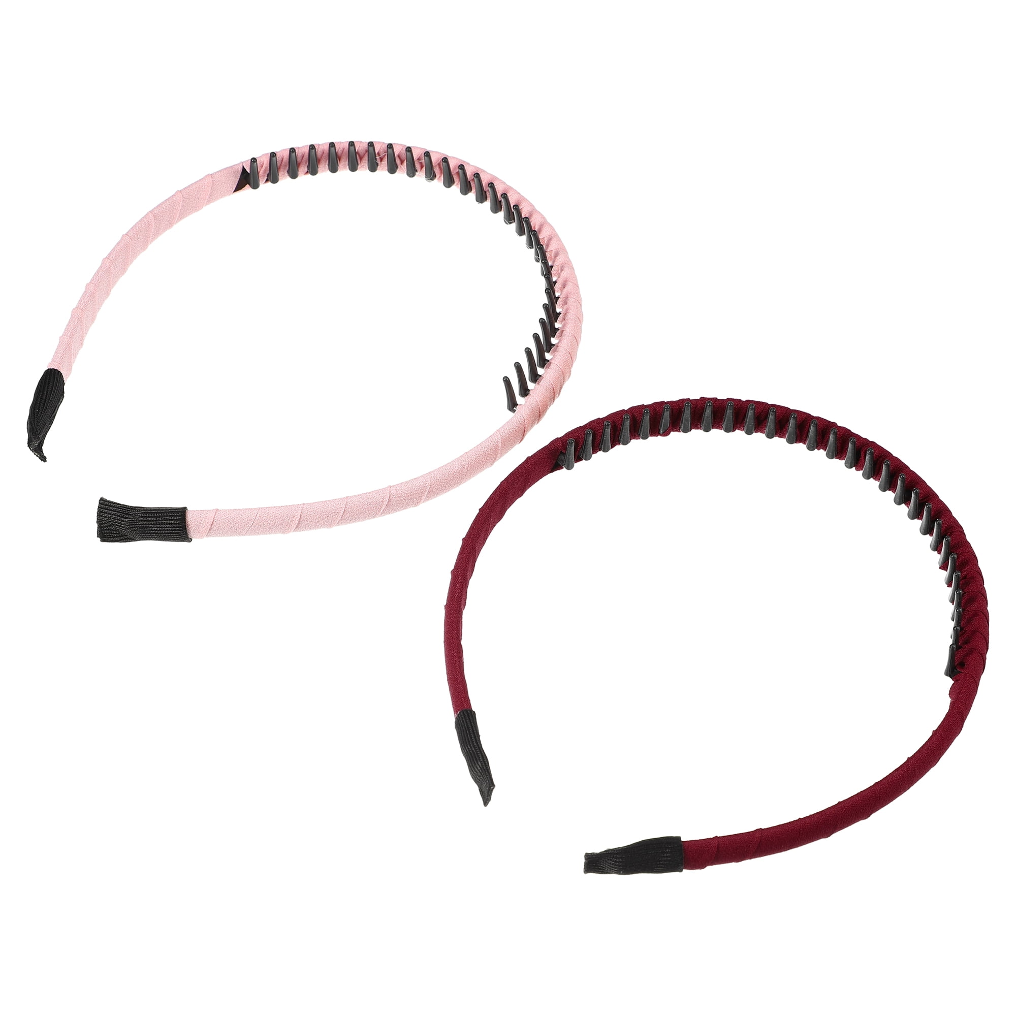 Unique Bargains 4Pcs Women Teeth Comb Headbands Non-Slip Hairbands