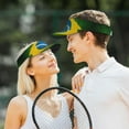 thumbnail image 4 of Brazilian Flag Sports Sun Visor Hats Adjustable Sun Visor Caps For Women And Men, 4 of 7