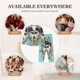 thumbnail image 7 of Lsque Husky With Dreamcatcher Pattern Long Sleeve Pajama Set for Women - Soft 2-Piece Sleepwear and Loungewear Set with Pockets, Comfy Nightwear-X-Large, 7 of 7