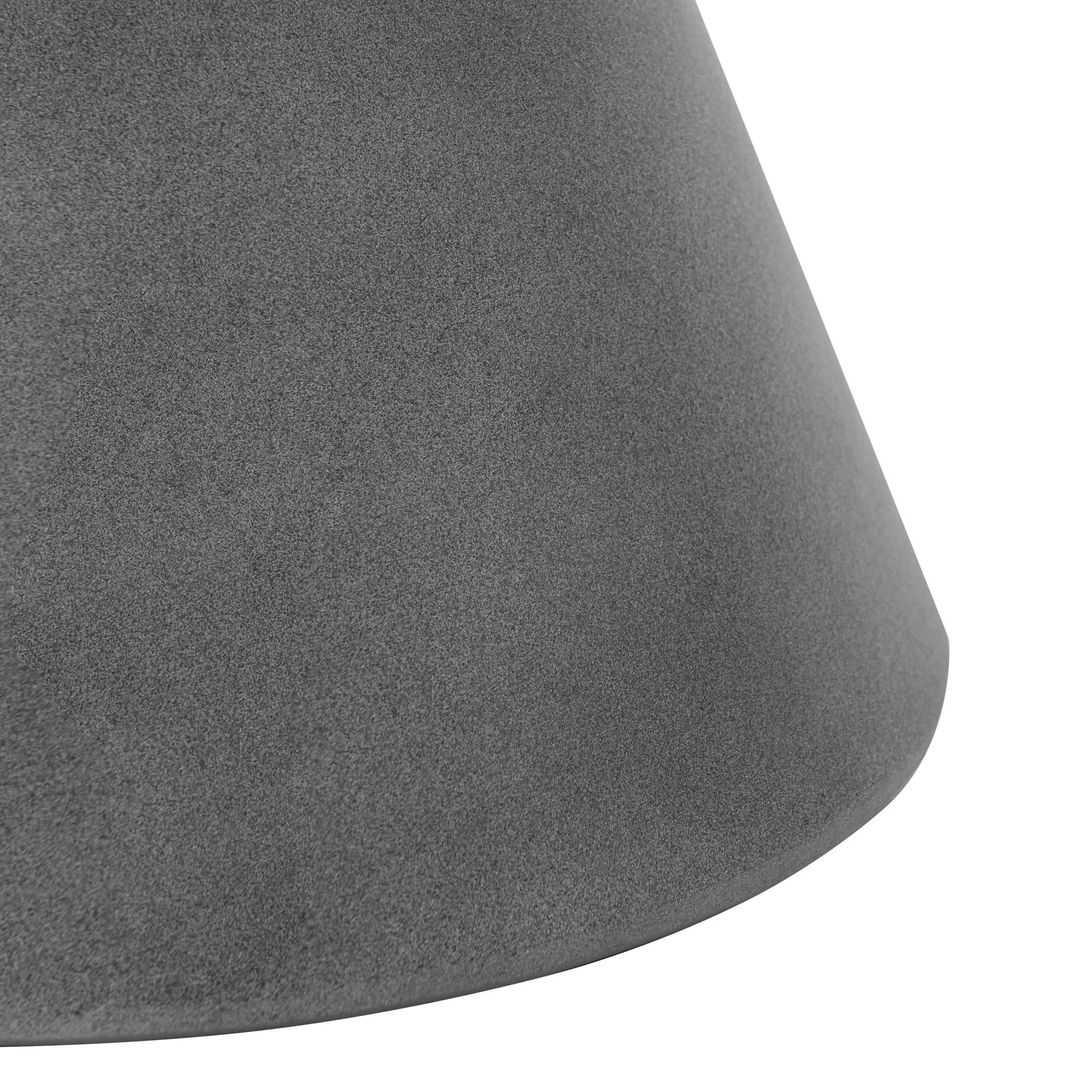 Christopher Knight Home Outdoor Patio Round Hourglass Accent Table, Lightweight Concrete, Charcoal