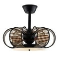 thumbnail image 5 of 19 Inch Modern Ceiling Fan Light 3 Blades LED Chandelier Lamp 3 Colors W/ Remote, 5 of 12