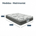 thumbnail image 2 of Colchón Matrimonial Restonic Ortopédico Ultra Confort 2 Almohadas Premium Sabanas Frías, 2 of 12