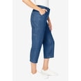 thumbnail image 3 of Woman Within Plus Size Carpenter Denim Capri, 3 of 4