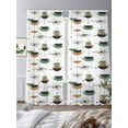 thumbnail image 3 of Boho Sheer Curtains 108 Inches Long 2 Panels Abstract Art Light Filtering Semi Sheer Window Curtains Drapes for Bedroom Living Room 52"x108", 3 of 7