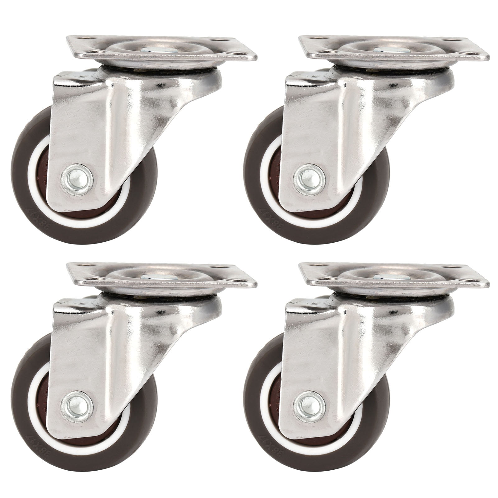 Casters, Casters Set Of 4 Low Noise For Storage Bookshelves 38