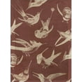 thumbnail image 2 of Goldberger, Jennifer 12x14 White Modern Wood Framed Museum Art Print Titled - Bird Pattern VI, 2 of 4