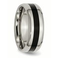 thumbnail image 5 of Titanium Black Enameled 8mm Polished Band, 5 of 11