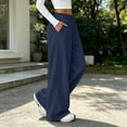 thumbnail image 4 of Luvrsol Sweat Pants for Womens Wide Leg Lounge Pants Deep Side Pockets Breathable Workout Bottoms S-2XL, 4 of 8