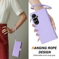 thumbnail image 4 of Phone Case for Samsung Galaxy Z Fold 7 Wallet Cover with Shoulder Strap & Wrist Strap, Card Holder Slots Stand PU Leather Zipper Pocket Flip Case Magnetic Buckle Women Girls for Z Fold 7, Purple, 4 of 6