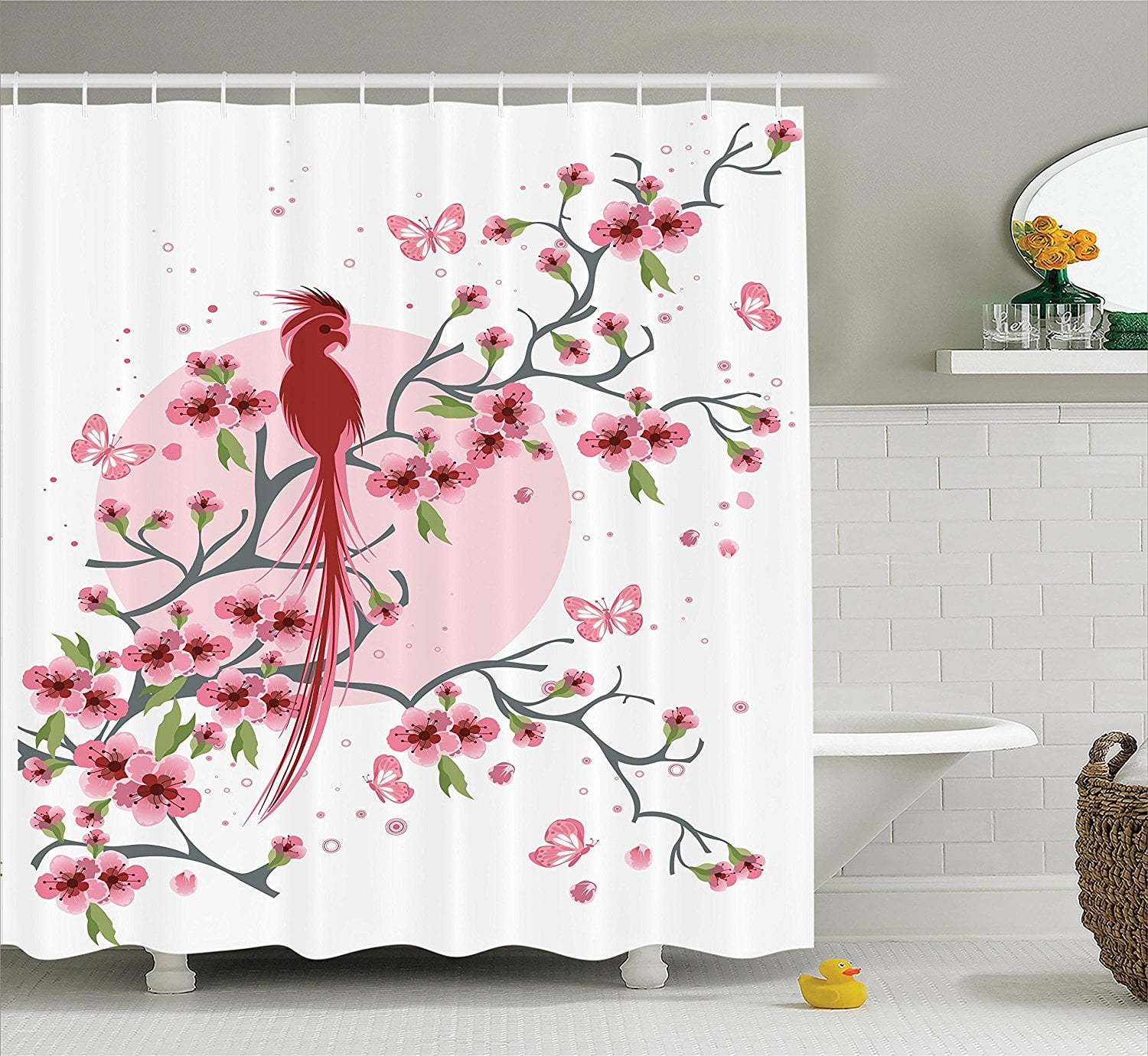 Details about   Animal Shower Curtain Safari Sunset with Gull for Bathroom 84" Extralong 