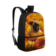 thumbnail image 2 of Uourmeti Pug Sunflower Design Backpack, Roomy Storage Bookbag 17 Inch Non Fade Student Bookbag for Work School, 2 of 6