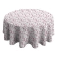 thumbnail image 4 of White Cartoon Unicorn Cloud Pattern Round Tablecloth 60"x60",Wrinkle Wipeable Table Cloth for Kitchen Dining Room Picnic Patio Party, 4 of 6