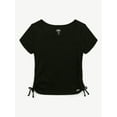 thumbnail image 5 of Justice Girls Square Neck Short Sleeve Top, Sizes XS - XLP, 5 of 7