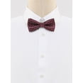 thumbnail image 2 of INSPIRE CHIC Men's Polka Dots Bow Ties Pre-Tied Bowknot for Wedding Business Wine Red, 2 of 5