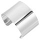 thumbnail image 3 of Brazalete simple y elegante para mujer, brazalete ajustable de acero inoxidable, regalo de joyería para niñas (plata), 3 of 8