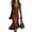 Coffee, variant on Women's Sweater Dress Knit Dress Long Sleeve Quarter Zip Bell Sleeve Fishtail Hem Bodycon Tight Dress for Winter,Gray,M