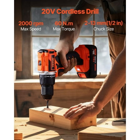 Tool Combo Kit Max 20V Cordless 2-Tool Set with 2.0 Ah Batteries, Ideal for DIY Projects