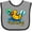 Heather and Black, variant on Inktastic Ducky 1st Birthday Boys or Girls Baby Bib
