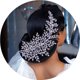 thumbnail image 5 of Peineta para el pelo de boda, pinzas para el pelo con diamantes de imitación y perlas, accesorios para el cabello de novia y damas de honor (plata), 5 of 5