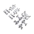 thumbnail image 2 of Tholdsy Brazo de choque TowerSteering Hub Cup Set para 1/28 Wltoys K969 RC coche inferior brazos superiores aleación de aluminio RC Kits de construcción modelo plata, 2 of 6
