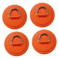 thumbnail image 1 of 4x Anillos en D Hebillas de Cable de Conexión Piezas de Kayak de Acero Inoxidable Sin Pegamento Incluye Hebilla Fija Almohadilla de Anillo en D para B Naranja shamjiam Parche de anillos en D, 1 of 8