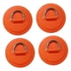 thumbnail image 1 of 4 parches de anillo en D de acero inoxidable para kayak, sin pegamento, incluye almohadilla fija para anillo en D. Naranja, 1 of 8