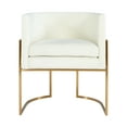 thumbnail image 2 of TOV Furniture Giselle Cream Velvet Dining Chair with Gold Frame, 2 of 7