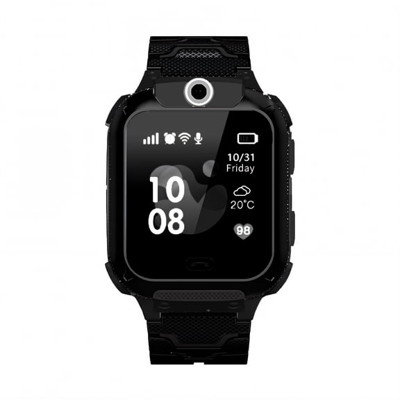 GJX Smart Watch for Kids,Safety Geofence Kids Smart Watch,Voice Chat Watches for Kids,Black,2G